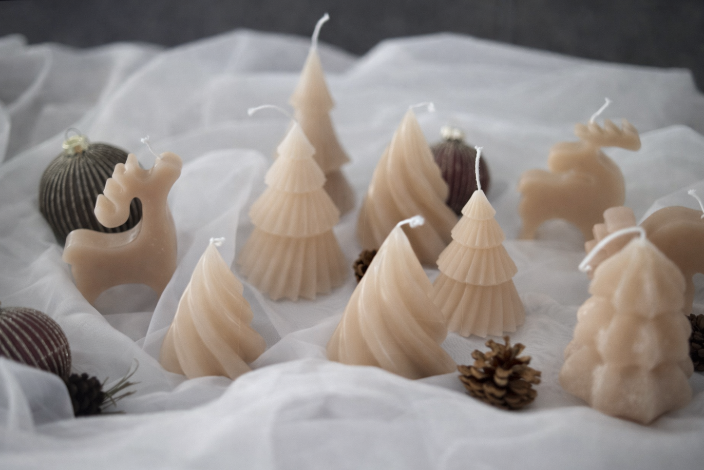 Soft Spring Collection | 3 Set Candle Brown Nuance