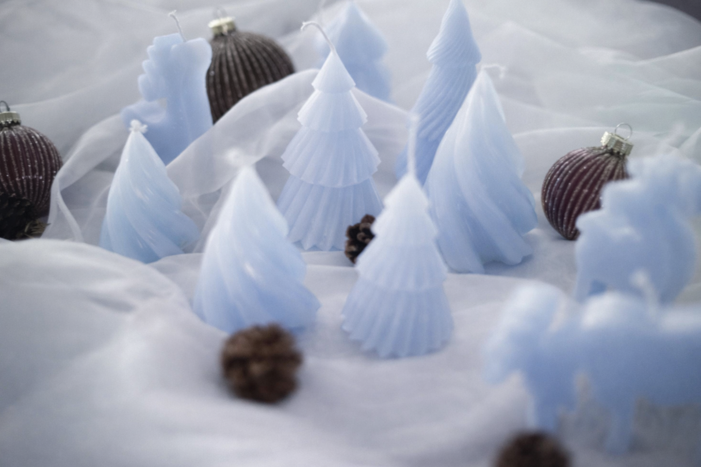 Soft Spring Collection | 3 Set Candle Soft Ice Blue