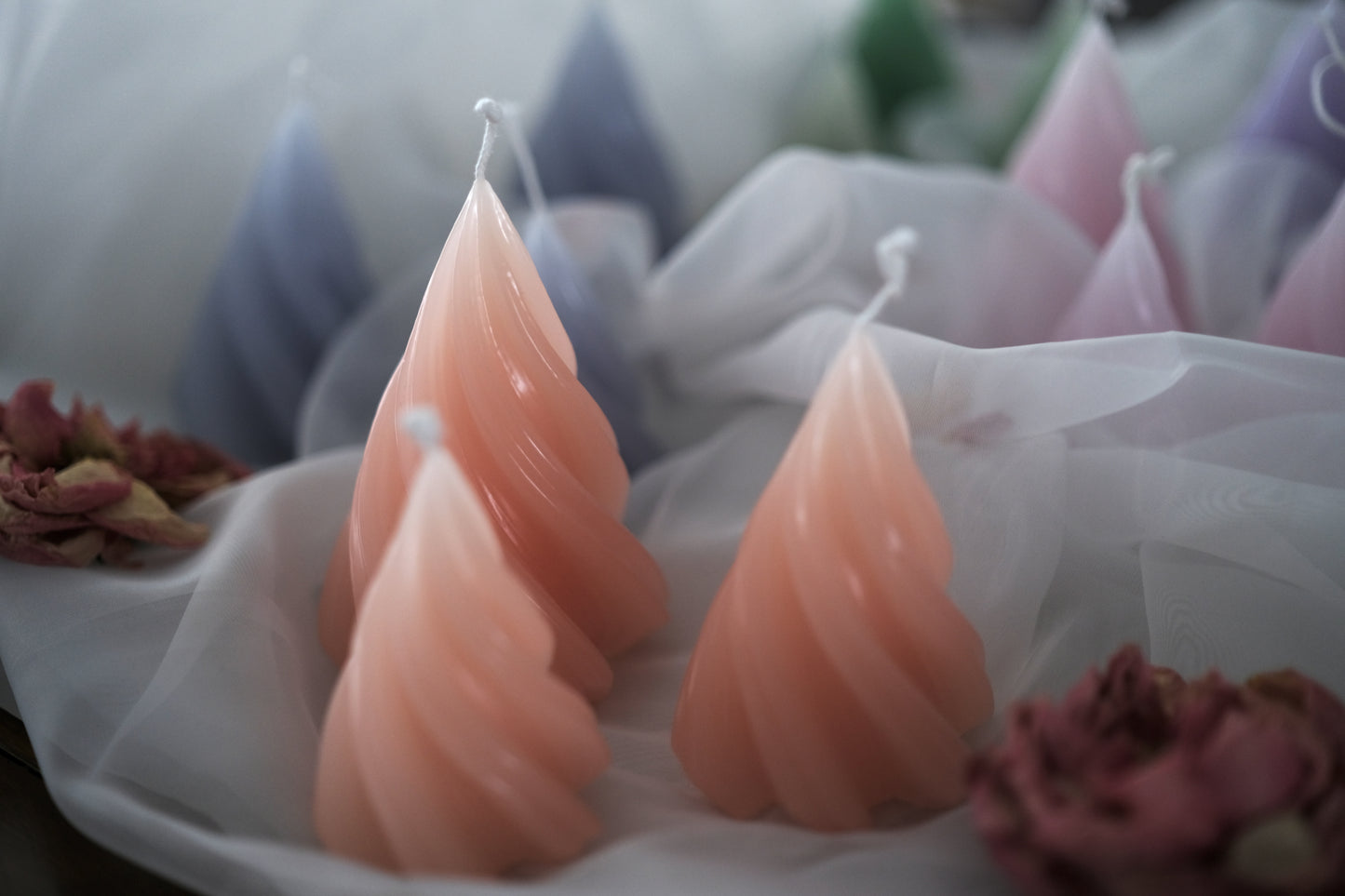 Soft Spring Collection | 3 Set Candle Soft Apricot blush