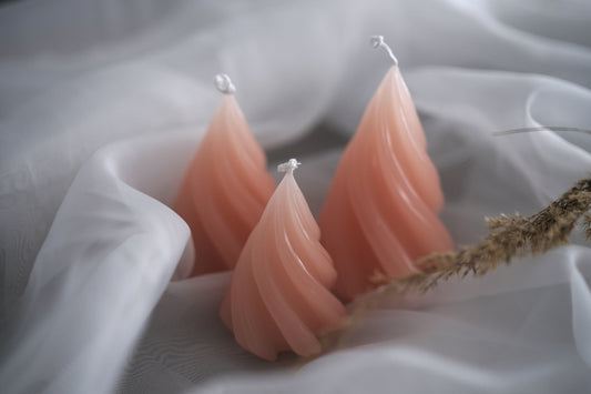 Soft Spring Collection | 3 Set Candle Soft Apricot blush