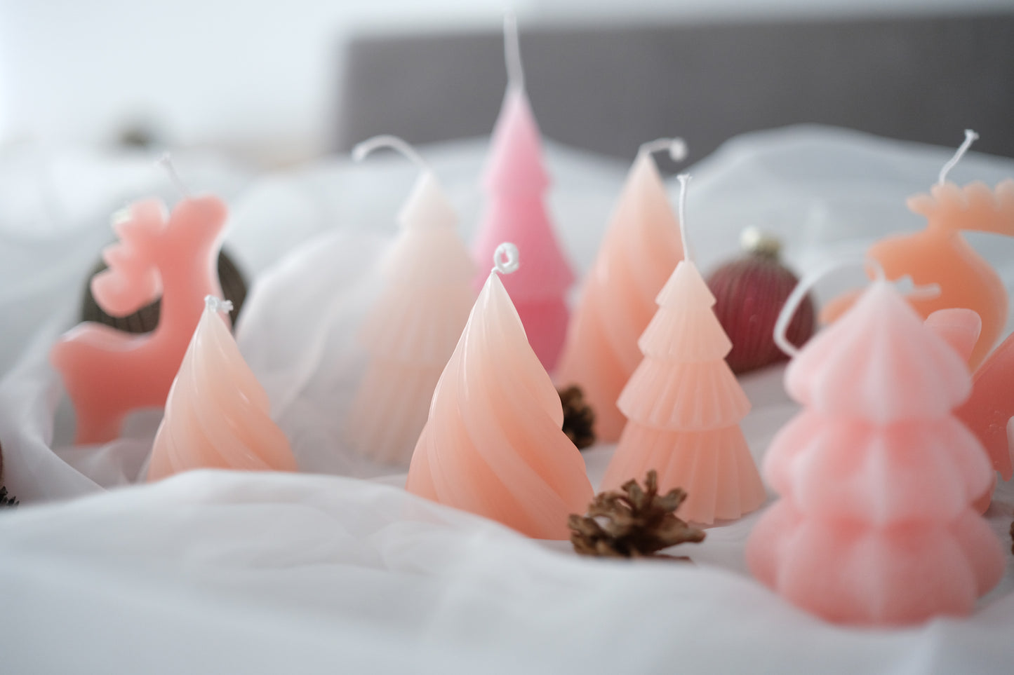 Soft Christmas Collection  | 13 Set Candle Apricot Blush Nuance
