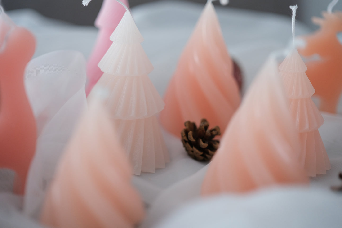 Soft Christmas Collection  | 13 Set Candle Apricot Blush Nuance