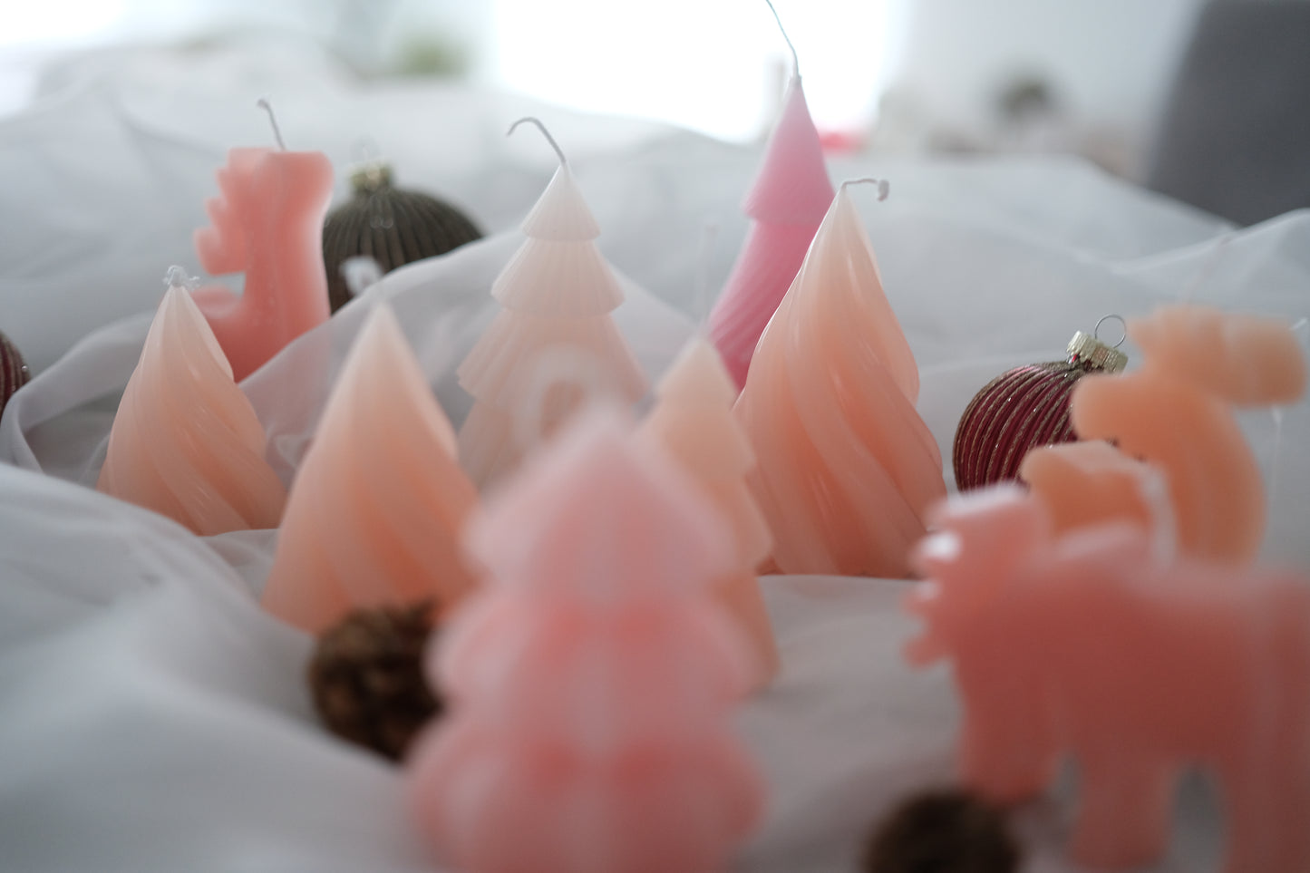 Soft Christmas Collection  | 13 Set Candle Apricot Blush Nuance