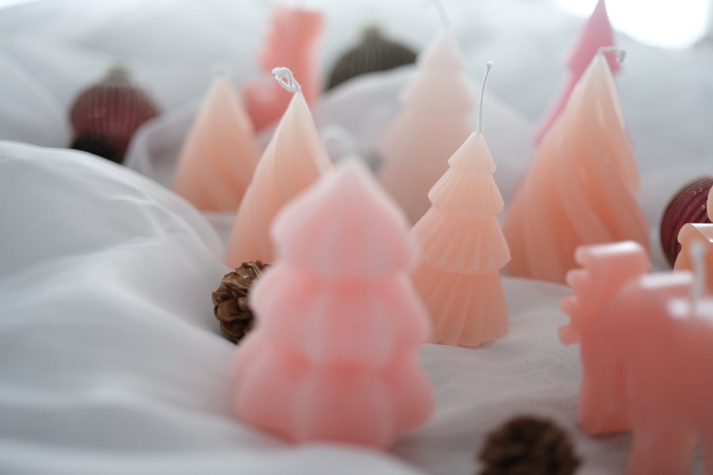 Soft Christmas Collection  | 13 Set Candle Apricot Blush Nuance