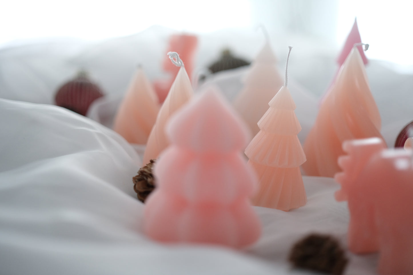 Soft Christmas Collection  | 13 Set Candle Apricot Blush Nuance